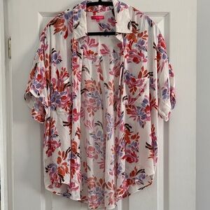 ZSUPPLY Resort Floral button down top